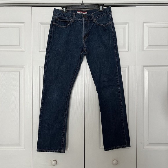 TOMMY HILFIGER Medium Wash Straight Denim Blue JEANS MEN'S 34x32 - Picture 1 of 6